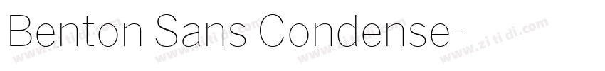 Benton Sans Condense字体转换
